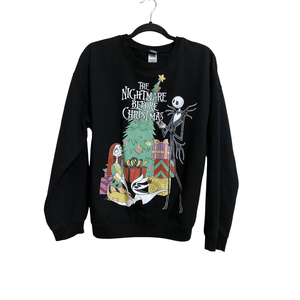 Disney Nightmare Before Christmas Juniors XXL Jack Sally Zero Holiday Sweatshirt